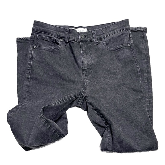 Madewell Women’s High Riser Skinny Leg Black Denim Classic Retro Vintage Jeans - Picture 6 of 16